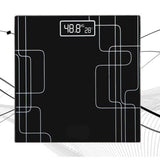 NNEAGS 180kg Electronic Talking Scale Weight Fitness Glass Bathroom Scale LCD Display