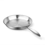 NNEAGS Stainless Steel Fry Pan 28cm 34cm Frying Pan Top Grade Skillet Induction Cooking FryPan
