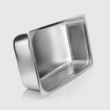 NNEAGS 4X GN Pan Full Size 1/1 GN Pan 15cm Deep Stainless Steel Tray With Lid