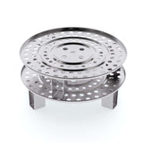 NNEAGS 2X 39cm Stainless Steel Steamer Insert Stock Pot Steaming Rack Stockpot Tray