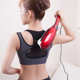 NNEAGS 6 Heads Portable Handheld Massager Soothing Stimulate Blood Flow Shoulder Red