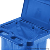 NNEAGS 2X Oxford Waterproof Reusable Janitor Housekeeping Cart Replacement Bag Blue