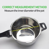 NNEAGS 2X Silicone 3L Pressure Cooker Rubber Seal Ring Replacement Spare Parts