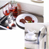 NNEAGS 2 Tier 85x45x90cm Stainless Steel Kitchen Dining Food Cart Trolley Utility Medium