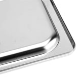 NNEAGS 2X GN Pan Lid Full Size 1/3 Stainless Steel Tray Top Cover