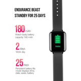 NNEAGS Waterproof Fitness Smart Wrist Watch Heart Rate Monitor Tracker White
