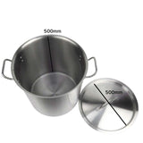 NNEAGS Stock Pot 98L Top Grade Thick Stainless Steel Stockpot 18/10 Without Lid
