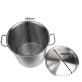 NNEAGS Stock Pot 17L Top Grade Thick Stainless Steel Stockpot 18/10 Without Lid