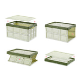 NNEAGS 2X 30L Collapsible Car Trunk Storage Multifunctional Foldable Box Green