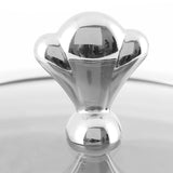 NNEAGS 2X Stainless Steel Round Buffet Chafing Dish Cater Food Warmer Chafer with Glass Top Lid