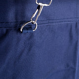 NNEAGS 2X Stainless Steel Square Soiled Linen Laundry Trolley Cart with Wheels Blue