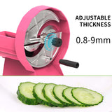 NNEAGS Manual Vegetable Fruit Slicer Kitchen Cutter Machine Pink