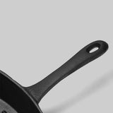 NNEAGS 2X 26cm Square Ribbed Cast Iron Frying Pan Skillet Steak Sizzle Platter with Handle