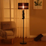 NNEAGS Floor Lamp Metal Base Standing Light with Dark Shade Tall Lamp