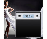 NNEAGS 2X 180kg Electronic Talking Scale Weight Fitness Glass Bathroom Scale LCD Display Stainless