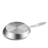 NNEAGS Dual Burners Cooktop Stove 30cm Stainless Steel Induction Casserole and 30cm Fry Pan