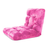 NNEAGS Floor Recliner Folding Lounge Sofa Futon Couch Folding Chair Cushion Light Pink