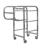 NNEAGS 3 Tier Food Trolley Food Waste Cart Five Buckets Kitchen Food Utility 82x43x92cm Square
