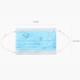 NNEAGS 60 Pcs Anti Dust Filter Disposable Protective Sanitary Face Mask Kids