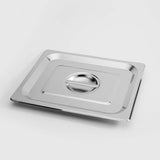 NNEAGS 2X GN Pan Full Size 1/2 GN Pan 10cm Deep Stainless Steel Tray With Lid