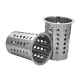 NNEAGS 2X 18/10 Stainless Steel Conical Utensils Square Cutlery Holder with 4 Holes