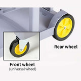 NNEAGS 3 Tier Multifunction Janitor Cleaning Waste Cart Trolley and Waterproof Bag