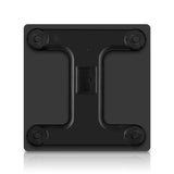 NNEAGS Glass LCD Digital Body Fat Scale Bathroom Electronic Gym Water Weighing Scales Black