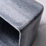 NNEAGS 32cm Weathered Grey Square Resin Plant Flower Pot in Cement Pattern Planter Cachepot for Indoor Home Office