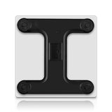 NNEAGS 180kg Glass LCD Digital Fitness Weight Bathroom Body Electronic Scales White