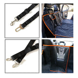 NNEAGS 600D Oxford Cloth Waterproof Dog Car Cover Back Seat Protector Hammock Pet Mat Black