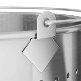 NNEAGS 50L 18/10 Stainless Steel Perforated Stockpot Basket Pasta Strainer with Handle