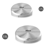 NNEAGS Stock Pot 17L 33L Top Grade Thick Stainless Steel Stockpot 18/10