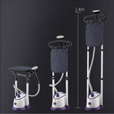 NNEAGS 2X Garment Steamer Vertical Twin Pole Clothes 1700ml 1800w Professional Steaming Kit Purple