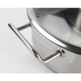 NNEAGS Dual Burners Cooktop Stove, 14L Stainless Steel Stockpot and 28cm Induction Casserole