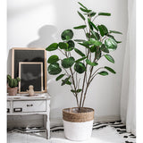 NNEAGS 95cm Green Artificial Indoor Pocket Money Tree Fake Plant Simulation Decorative
