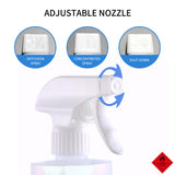 NNEAGS 8X 500ml Standard Grade Disinfectant Anti-Bacterial Alcohol Spray Bottle