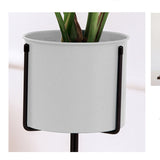 NNEAGS 4X 80cm Tripod Flower Pot Plant Stand with White Flowerpot Holder Rack Indoor Display