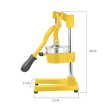 NNEAGS 2X Manual Juicer Hand Press Juice Extractor Squeezer Orange Citrus Yellow