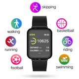 NNEAGS Fitness Smart Watch Heart Rate Monitor With 2X Wrist Band Replacement Strap