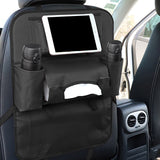 NNEAGS PVC Leather Car Back Seat Storage Bag Multi-Pocket Organizer Backseat and iPad Mini Holder Black