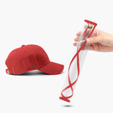 NNEAGS 2X Outdoor Protection Hat Anti-Fog Pollution Dust Protective Cap Full Face HD Shield Cover Kids Red