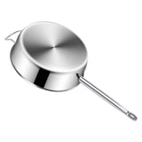 NNEAGS 28cm Stainless Steel Saucepan Sauce pan with Glass Lid and Helper Handle Triple Ply Base Cookware