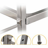 NNEAGS 2 Tier 85x45x90cm Stainless Steel Kitchen Dining Food Cart Trolley Utility Medium