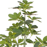 NNEAGS 120cm Artificial Natural Green Schefflera Dwarf Umbrella Tree Fake Tropical Indoor Plant Home Office Decor
