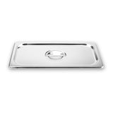 NNEAGS 6X GN Pan Lid Full Size 1/3 Stainless Steel Tray Top Cover