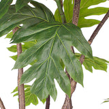 NNEAGS 2X 150cm Artificial Natural Green Split-Leaf Philodendron Tree Fake Tropical Indoor Plant Home Office Decor