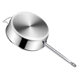 NNEAGS 2X 30cm Stainless Steel Saucepan Sauce pan with Glass Lid and Helper Handle Triple Ply Base Cookware