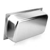 NNEAGS 4X GN Pan Full Size 1/1 GN Pan 15cm Deep Stainless Steel Tray With Lid
