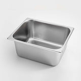 NNEAGS 2X GN Pan Full Size 1/2 GN Pan 15cm Deep Stainless Steel With Lid