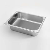 NNEAGS GN Pan Full Size 1/2 GN Pan 6.5cm Deep Stainless Steel Tray With Lid